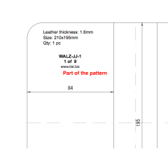 Round Zipper Wallet Diez (PDF Template)