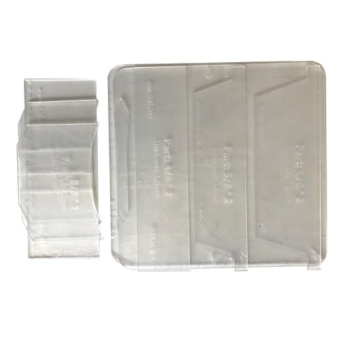 Acrylic template round zipper Diez