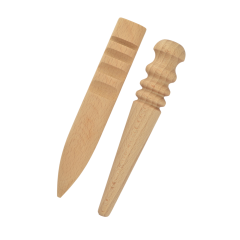 Set of beech slickers