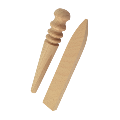 Set of beech slickers