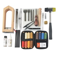 Beginner's Leatherworking kit "Want to try" (17 items)
