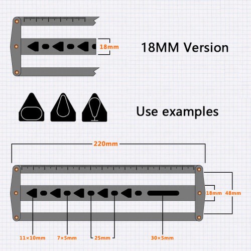 Belt ruler 18mm