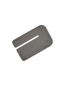 Линейка Wuta для пробойников (серая)