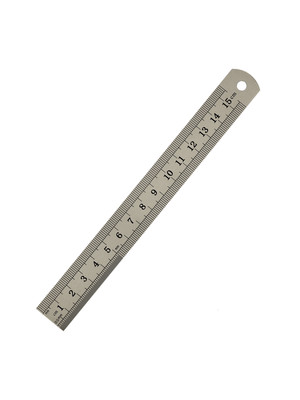 Линейка металлическая 15см