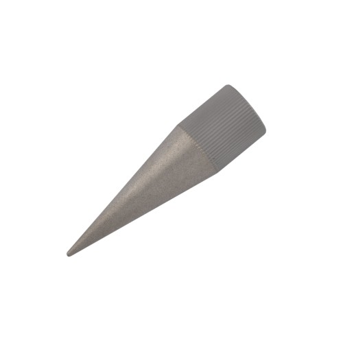 Diamond cone for straightening punches
