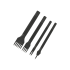 Diamond pricking irons BLACK+ 4mm
