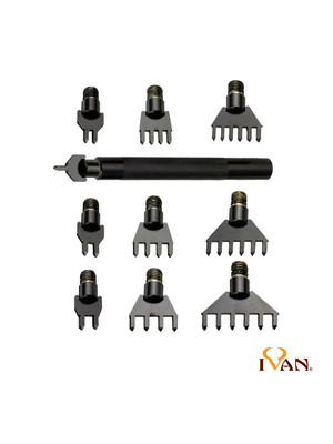 Пробойники ромбовидные Ivan (3 размера в наборе)