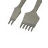 Diamond Pricking irons LC 5mm (2+5 prongs)