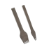 Pricking irons Vergez Blanchard 3.0mm (2+6, Obverse)
