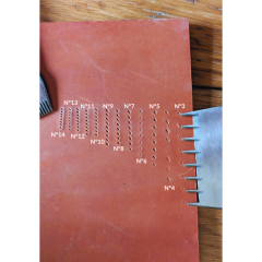 Pricking irons Vergez Blanchard 3.0mm (2+6, Obverse)