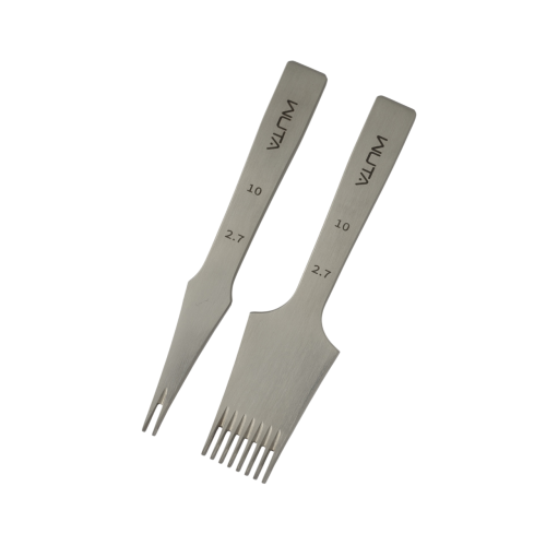 French pricking iron Wuta 2.7mm (2+8, Obverse)