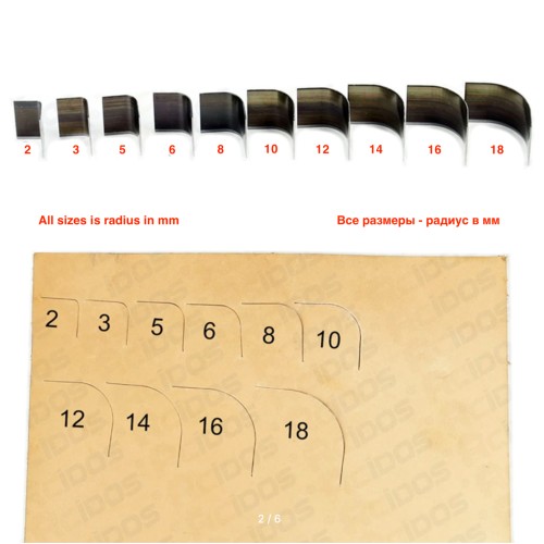 Corner punch set (Semiround, 2-18mm)