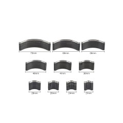 Corner punch set (Semiround, 21-73mm)