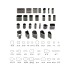 Die shaped cut set (26 types)