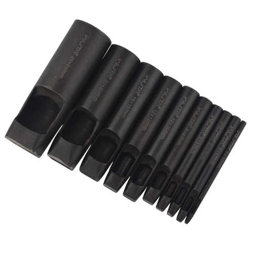 Die square punch set Wuta (10 sizes)