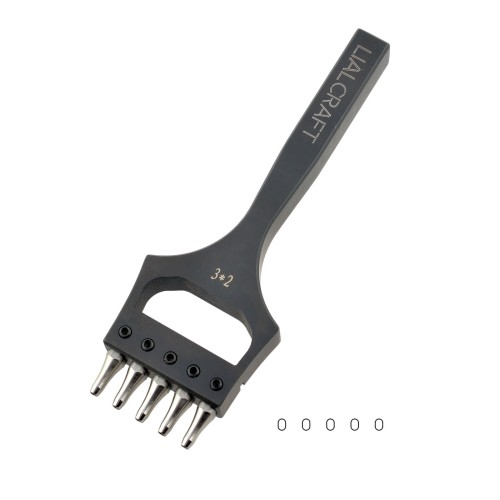 Oval punch 3x2mm (5 prongs)