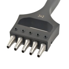 Oval punch 3x2mm (5 prongs)