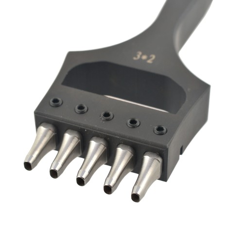 Oval punch 3x2mm (5 prongs)