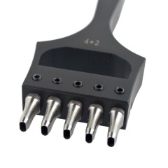 Oval punch 4x2mm (5 prongs)