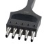 Oval punch 4x2mm (5 prongs)