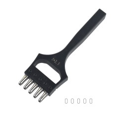 Oval punch 5x2.5mm (5 prongs)