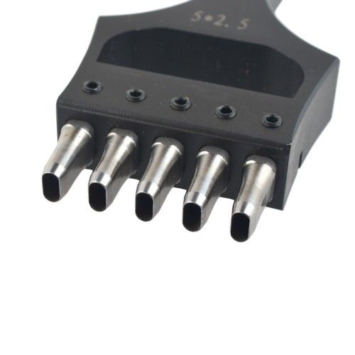 Oval punch 5x2.5mm (5 prongs)