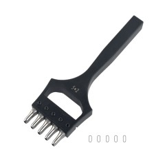 Oval punch 5x2mm (5 prongs)