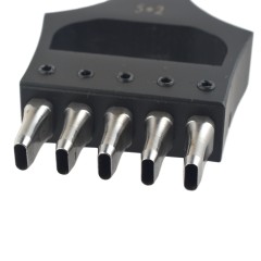 Oval punch 5x2mm (5 prongs)