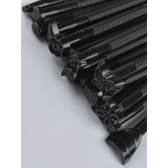 Stamps set for leather (20 pcs, Black)